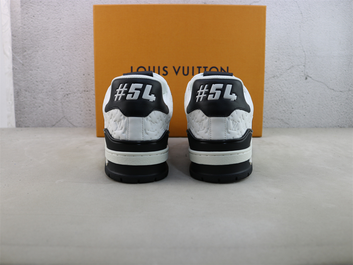 LV Trainer Sneaker Black White